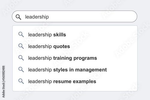 Leadership topics search results