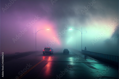 Brouillard coloré