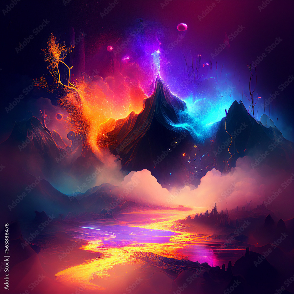 Fototapeta premium Paysage extraterrestre