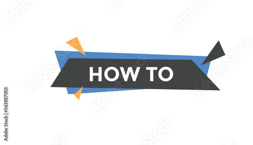 Tableau sur toile How to button web banner templates. Vector Illustration