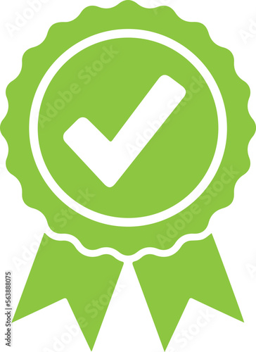 Fototapeta Approved or Certified Medal Icon