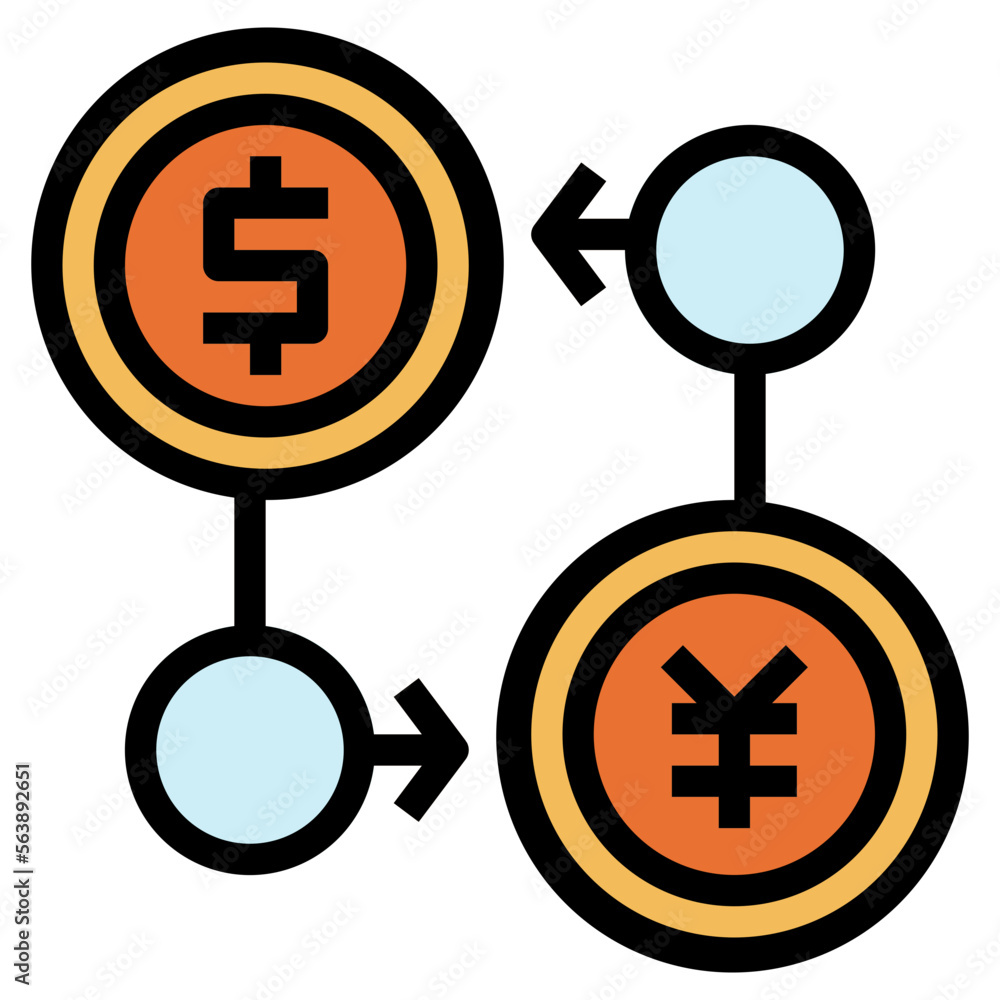 exchange filled outline icon style exchange filled outline icon style
