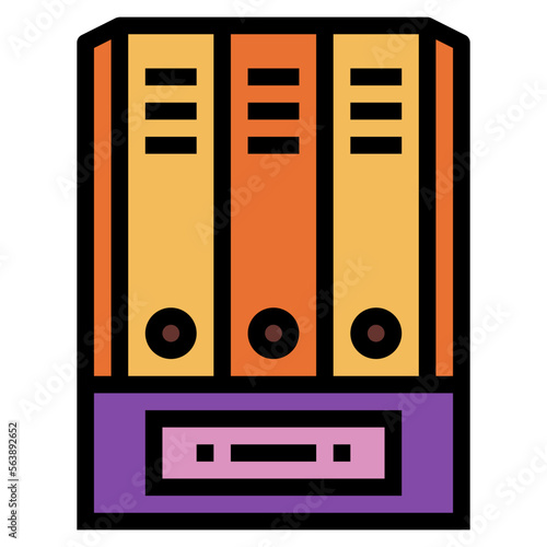 folder filled outline icon style