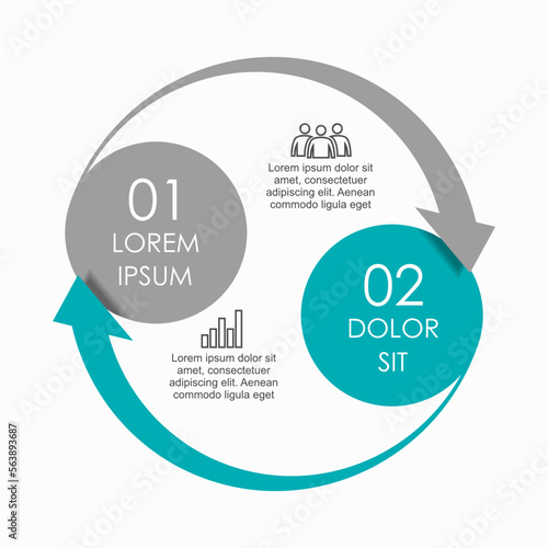 Infographic design template with place for your data. Vector illustration.