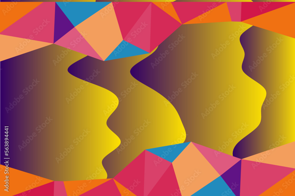 Polygonal shapes composition. Abstract geometric multicolored background. Retro design elements. Polygonal shapes composition. Abstract geometric multicolored background. Retro design elements.