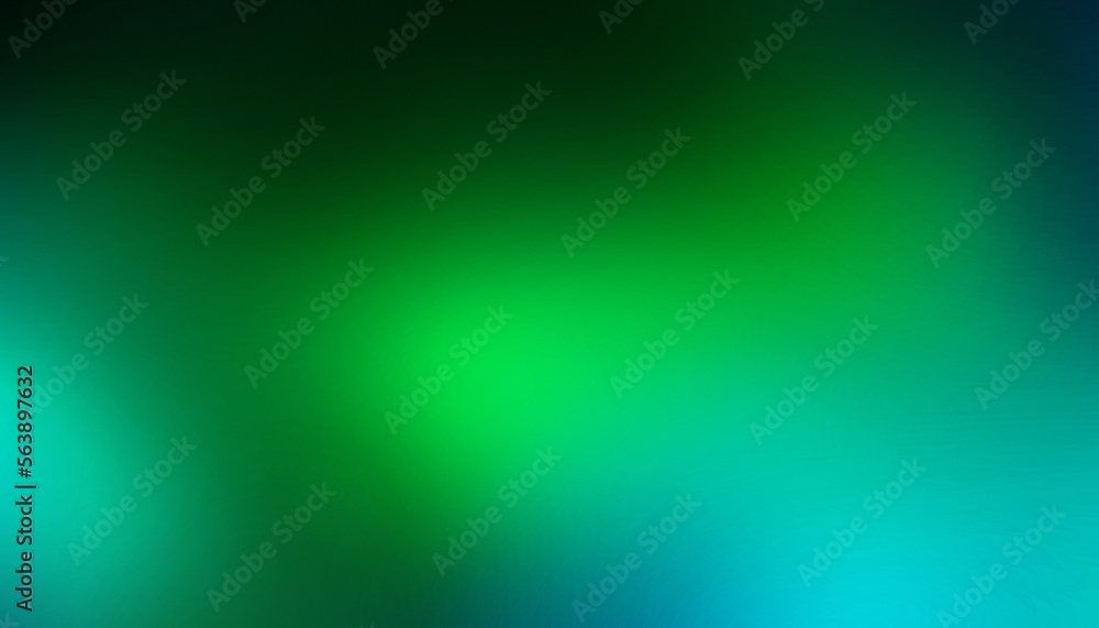 Green turquoise light smooth gradient abstract blurry background