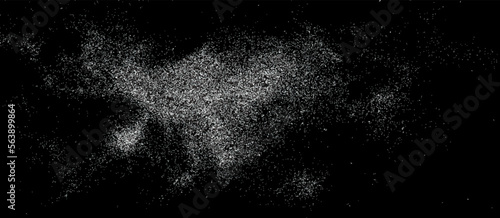 Cosmic illustration. Ink space background with stars