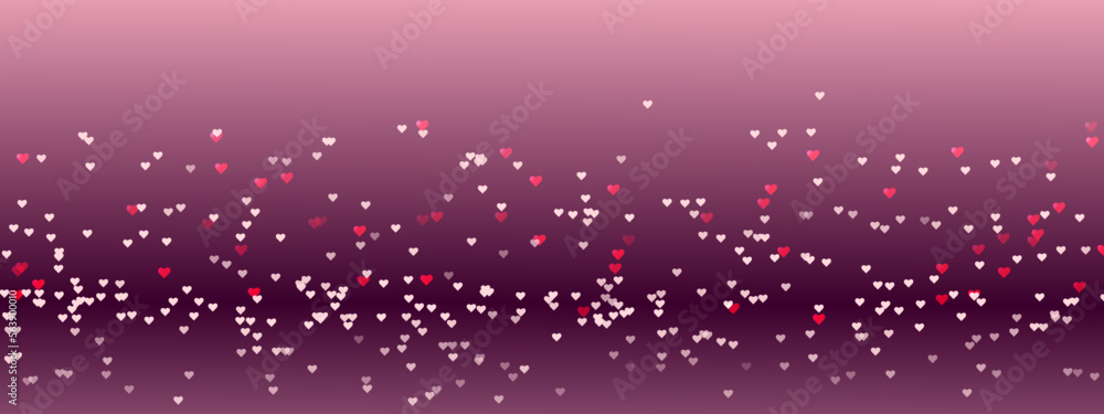 Happy valentines day red and white hearts on gradient background Abstract flying realistic hearts on string. Pink banner party invitation template. Happy valentines day red and white hearts on gradient background Abstract flying realistic hearts on string. Pink banner party invitation template.