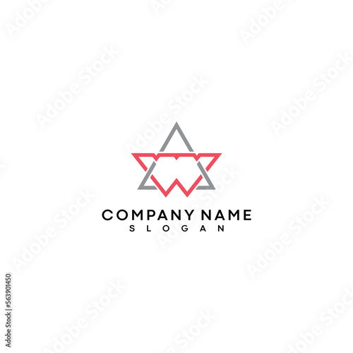 Free Download last WA letter logo design with creative concept in thin line style - GFXLoad
