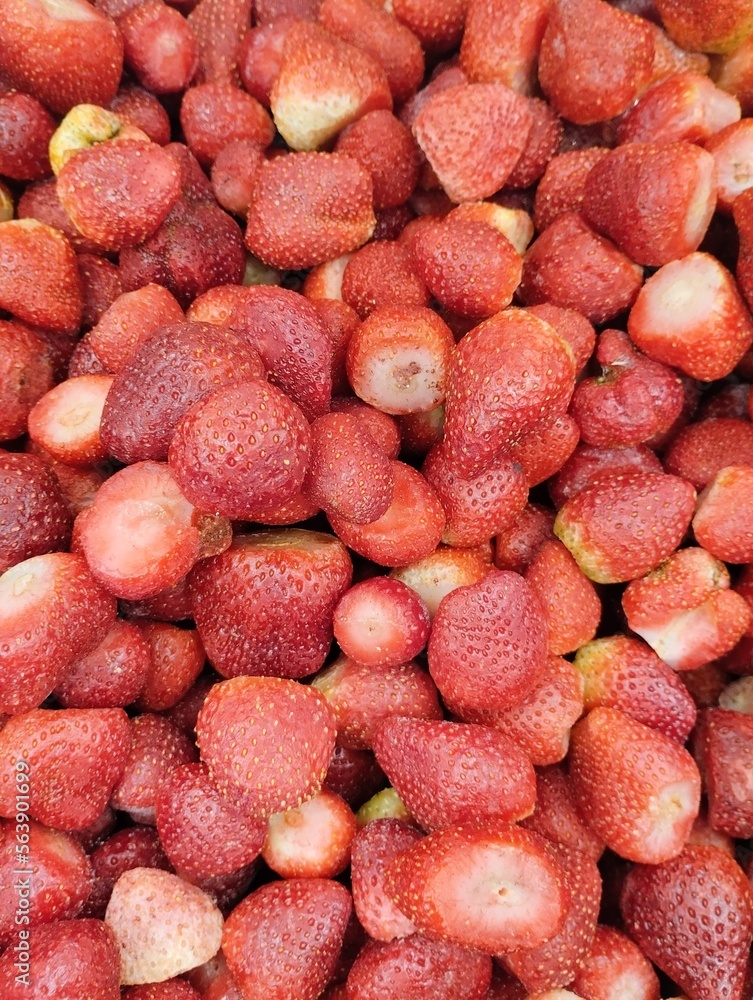 strawberries at the market strawberries at the market