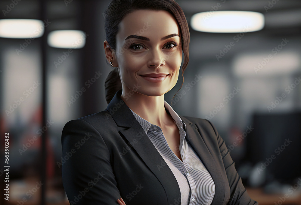 Businesswoman Professional Smiling Standing, Business Office Manager Portrait Beautiful Corporate Executive, Success Work modern, professional, professional, interesting work technology, generative ai Businesswoman Professional Smiling Standing, Business Office Manager Portrait Beautiful Corporate Executive, Success Work modern, professional, professional, interesting work technology, generative ai