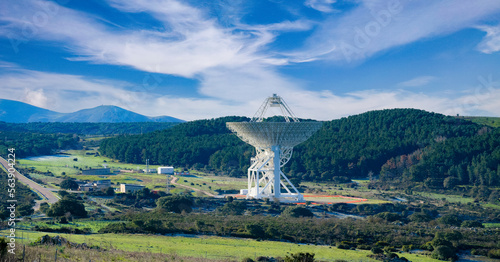 Sardinia Radio Telescope used for space exploration and is located in San Basilio in central Sardinia
 photo