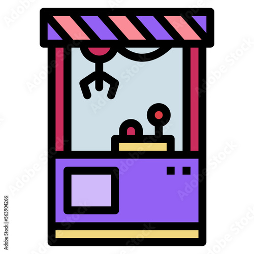 claw filled outline icon style
