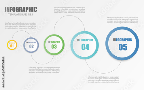 Vector infographic design template for business presentation show operation steps show business overview use public relations It is an Eps10 editable file