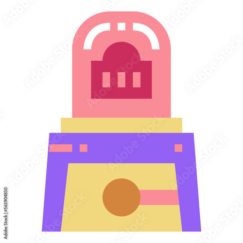 kicker ball flat icon style