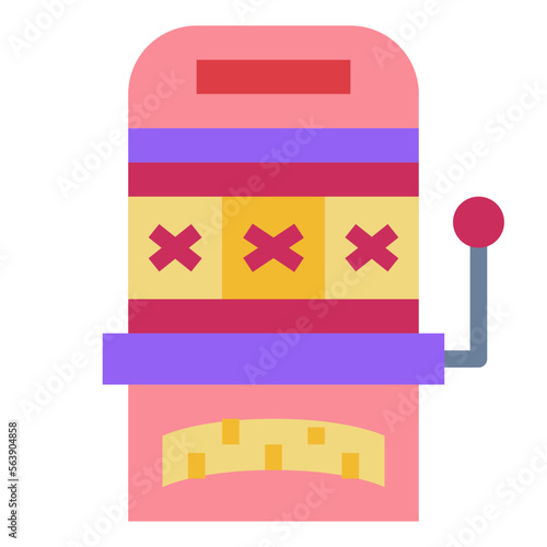 lottery game flat icon style