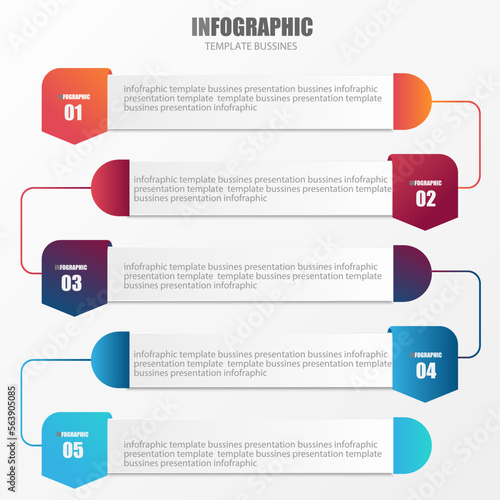 Vector infographic design template for business presentation show operation steps show business overview use public relations It is an Eps10 editable file