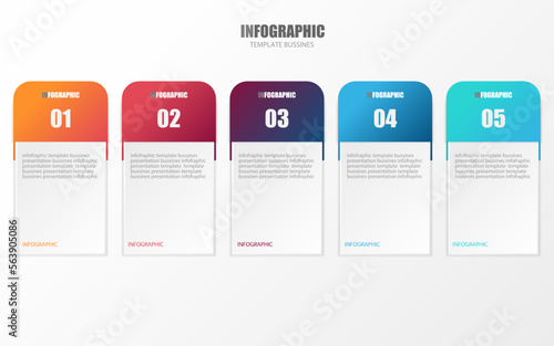 Vector infographic design template for business presentation show operation steps show business overview use public relations It is an Eps10 editable file