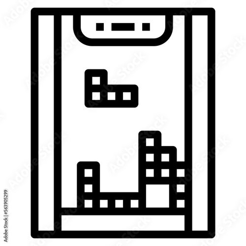 tetris line icon style