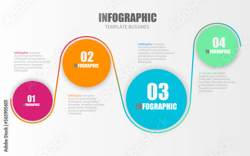 Vector infographic design template for business presentation show operation steps show business overview use public relations It is an Eps10 editable file
