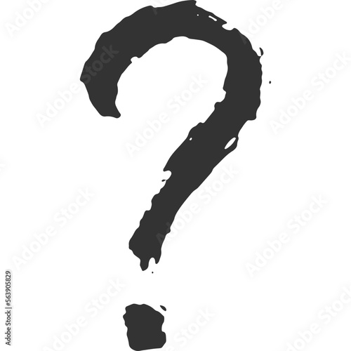 Question Mark Vintage Illustration Vector