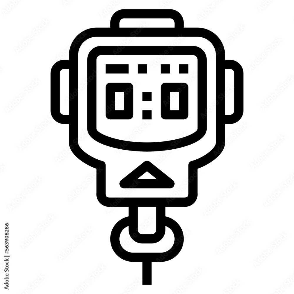 stopwatch line icon style stopwatch line icon style