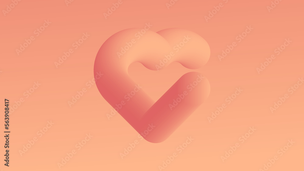 Valentines day background in paper style. Blurred valentine's day wallpaper. vector. Valentines day background in paper style. Blurred valentine's day wallpaper. vector.