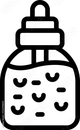 Collagen tube icon outline vector. Cell molecule. Cosmetic serum