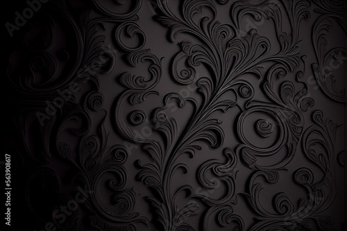 Black ornate background