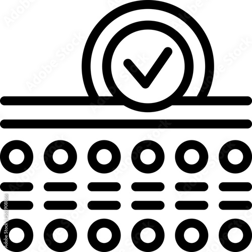 Gel skincare icon outline vector. Cream molecule. Serum skin