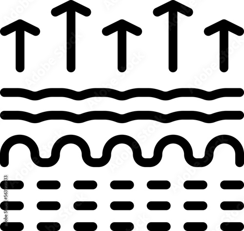 Gel molecule icon outline vector. Skin cosmetic. Care cell