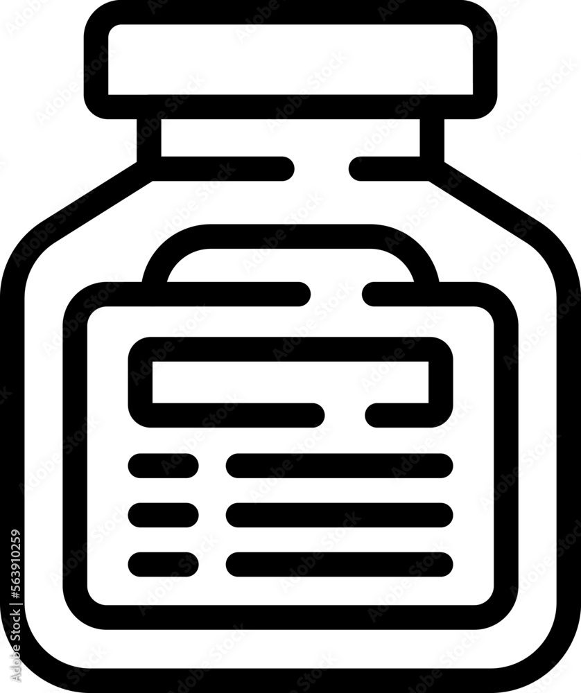 Hummus jar icon outline vector. Paste day. Olive tahini