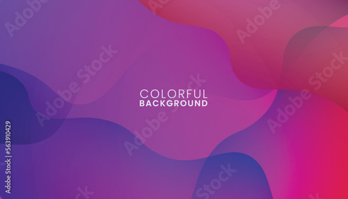 Abstract Dynamic Colorful Geometric Background. Fluid Gradient Shapes Composition. Liquid Color Background Design. Vector Illustration