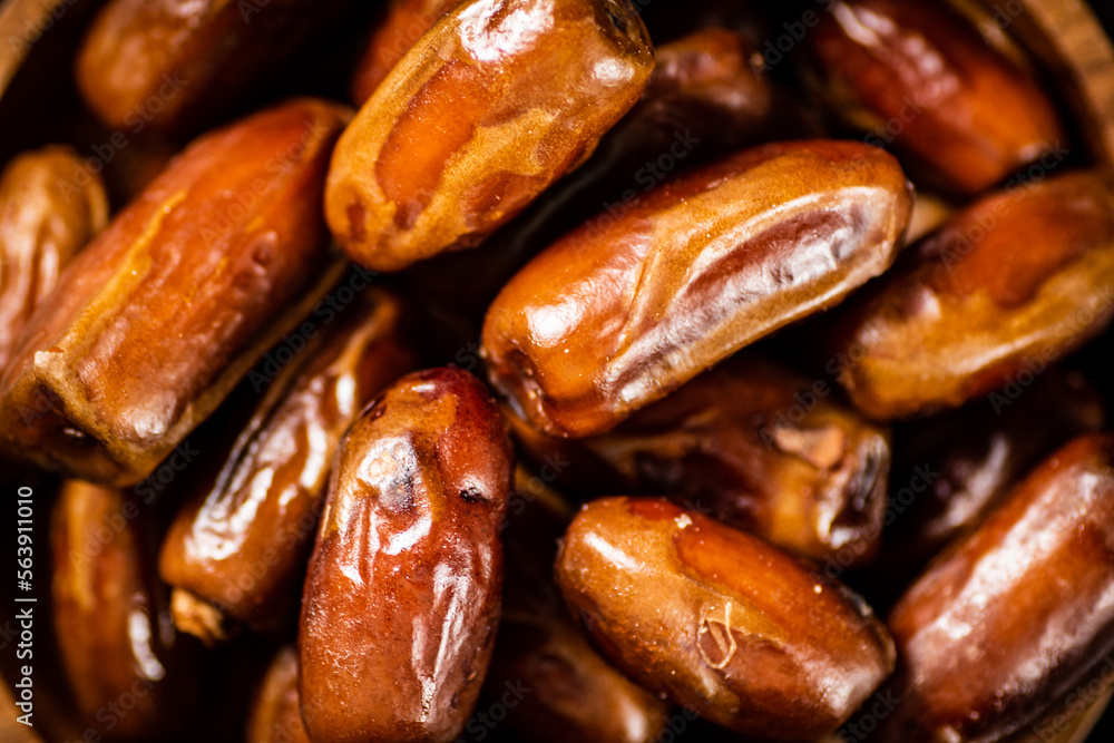 Delicious sweet dates. Macro background. Delicious sweet dates. Macro background.