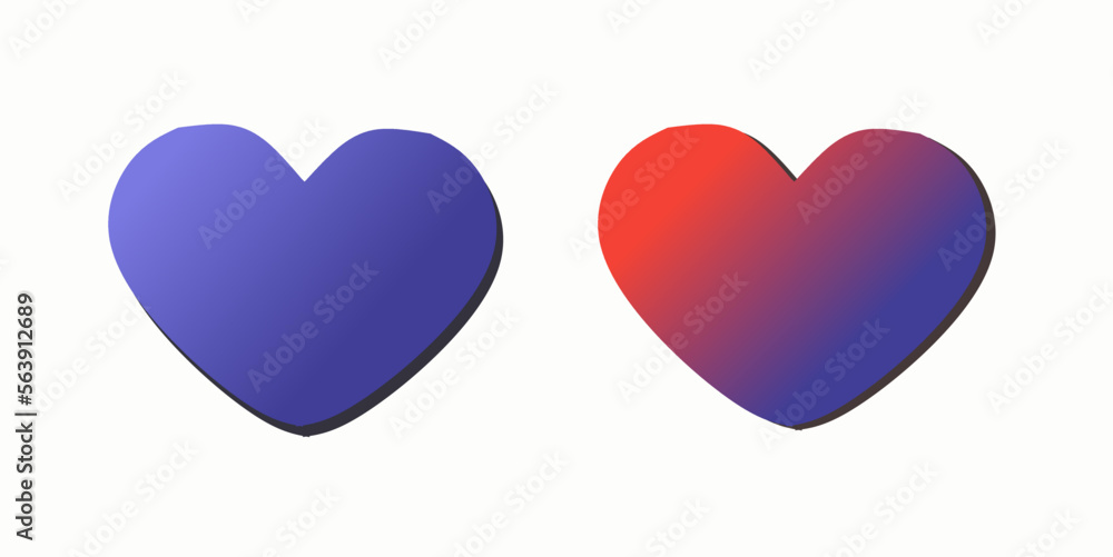 Love heart icon vector. Valentine's day romantic love symbols collection. Love concept. Design element for Valentine's day. Love heart icon vector. Valentine's day romantic love symbols collection. Love concept. Design element for Valentine's day.
