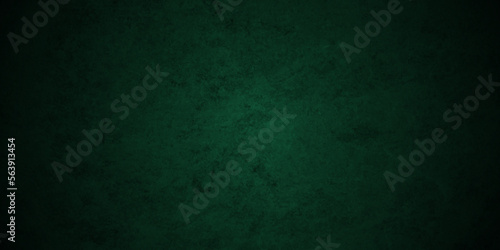 Dark Black and green stone concrete grunge texture background anthracite backdrop panorama. Panorama dark grey black and green slate background or texture.	
