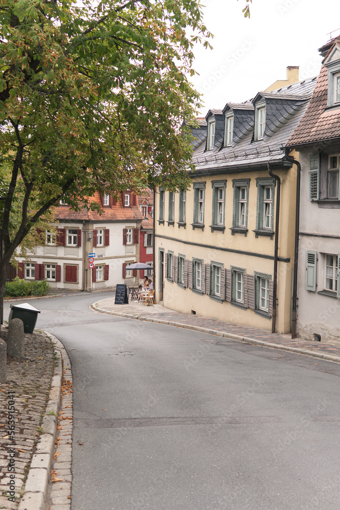 Fototapeta premium old street in the town in Germany