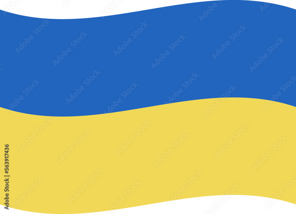 Ukraine flag, blue and yellow colors