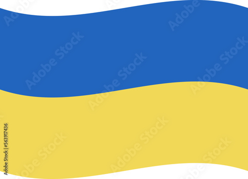 Ukraine flag, blue and yellow colors