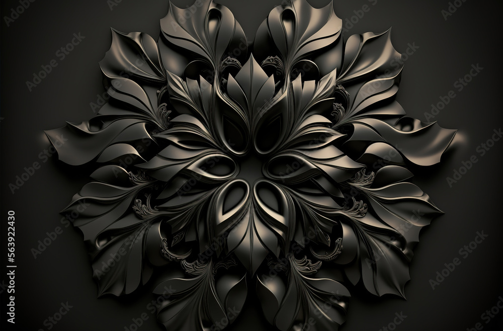 abstract symmetry geometric pattern background created with Generative AI abstract symmetry geometric pattern background created with Generative AI