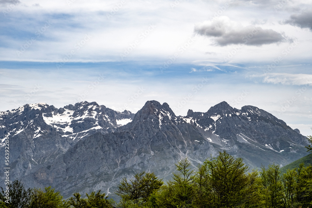 Mountain landscape in Picos de Europa