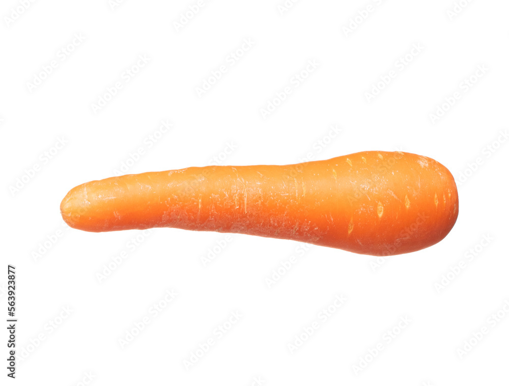 Carrot fresh full length fly in air. Beta Carotene orange color in Carrot is good health. Natural raw surface of carrot with root. White background isolated, high speed shutter Carrot fresh full length fly in air. Beta Carotene orange color in Carrot is good health. Natural raw surface of carrot with root. White background isolated, high speed shutter
