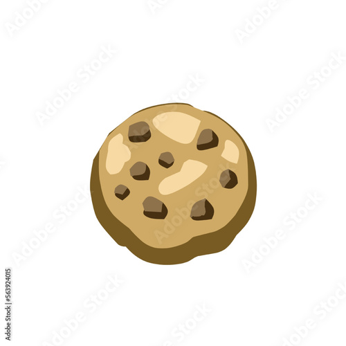 cookies on white background