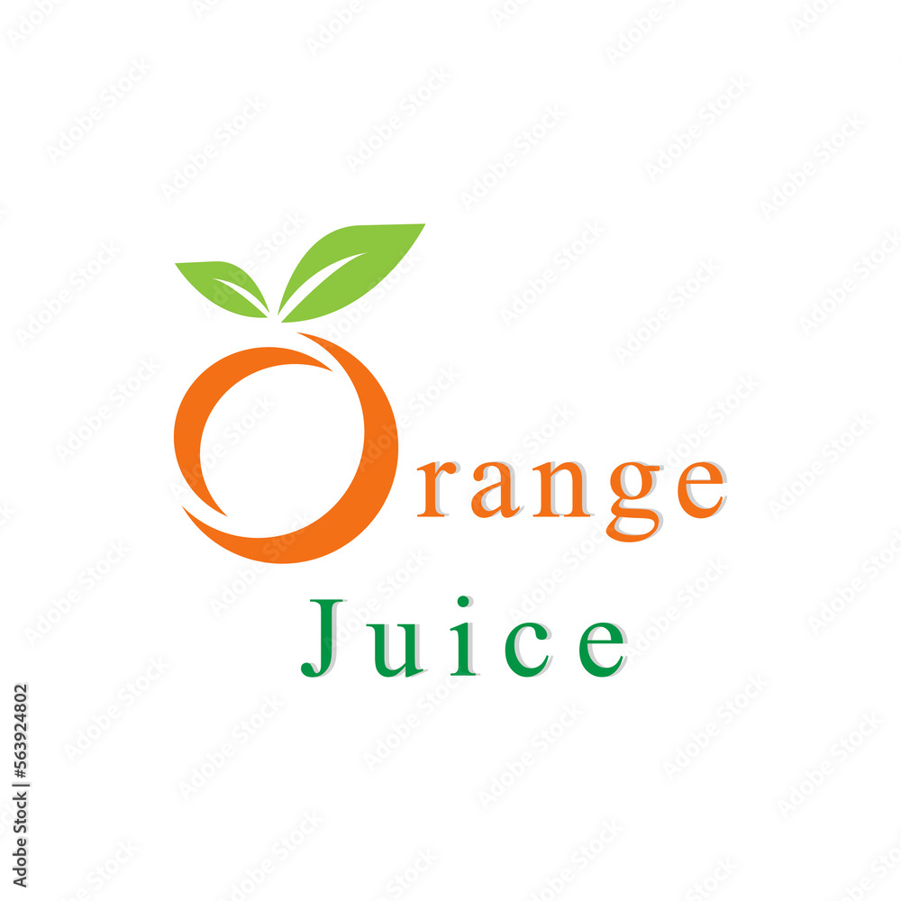 Vector orange juice text effect. editable text styles Vector orange juice text effect. editable text styles