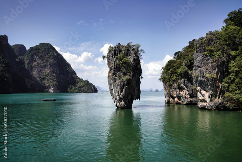 James Bond Island is the most famous island in Phuket, which is located in Phang Nga Bay