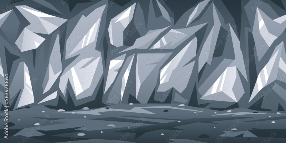 Path is crossing the sharp rocky cave game background tillable ...