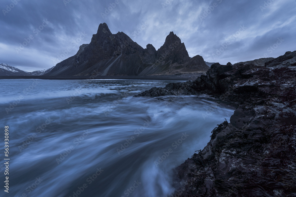 Amazing view of stormy sea and mountains Amazing view of stormy sea and mountains
