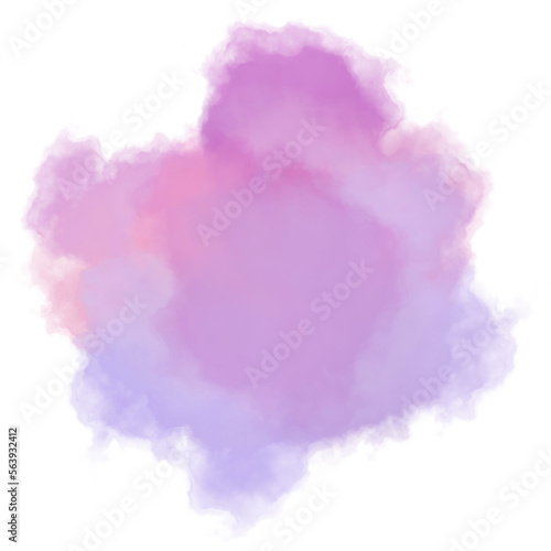 Brush background with watercolor texture pink color