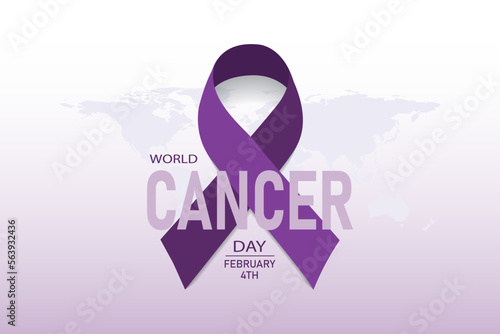World Cancer Day banner design. vector illustration