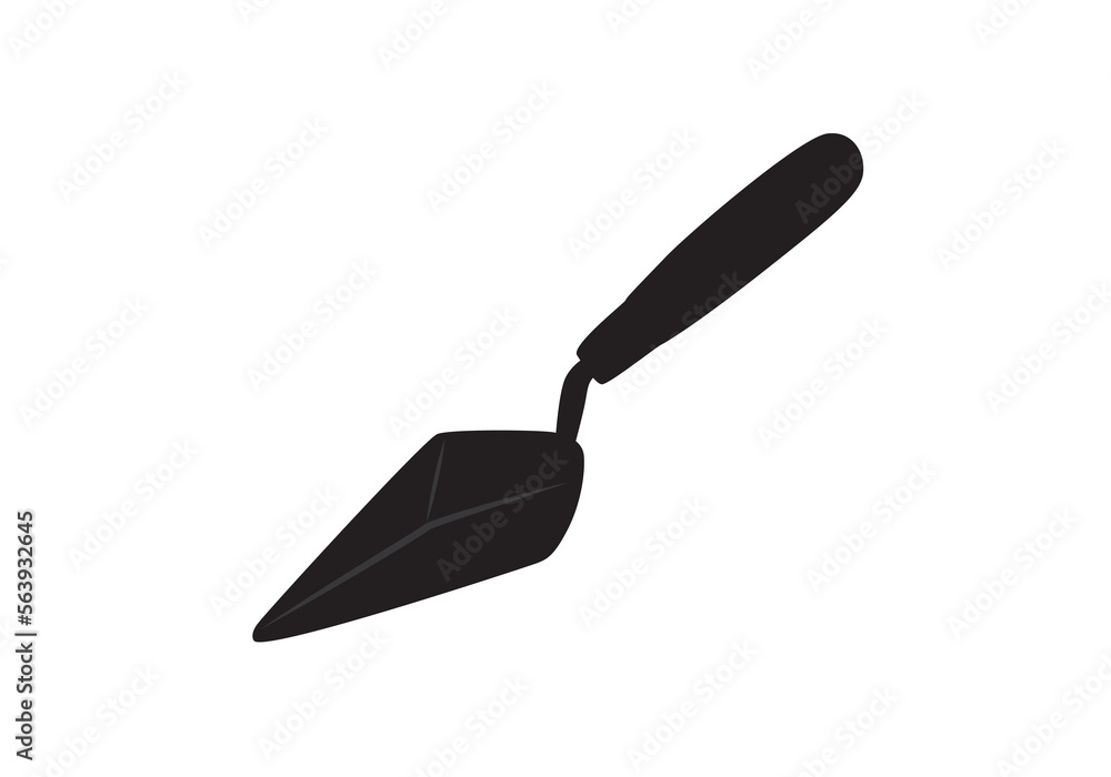 Mason trowel vector icon. Construction tool. Mason trowel vector icon. Construction tool.